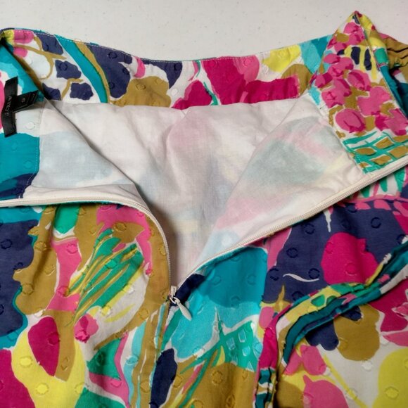 J Crew Skirt Outfit Size 0 P Petite Pink Blue Floral Halter Ruffled Blue Pink - Picture 12 of 16